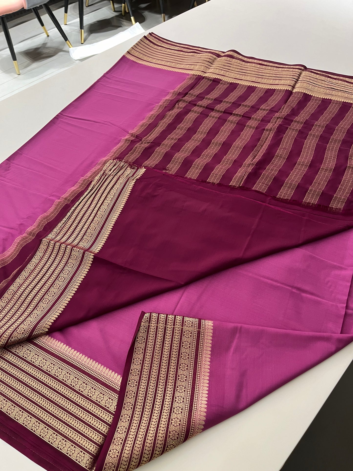 89 PREMIUM SEMI CRAPE MYSORE SILK SAREES