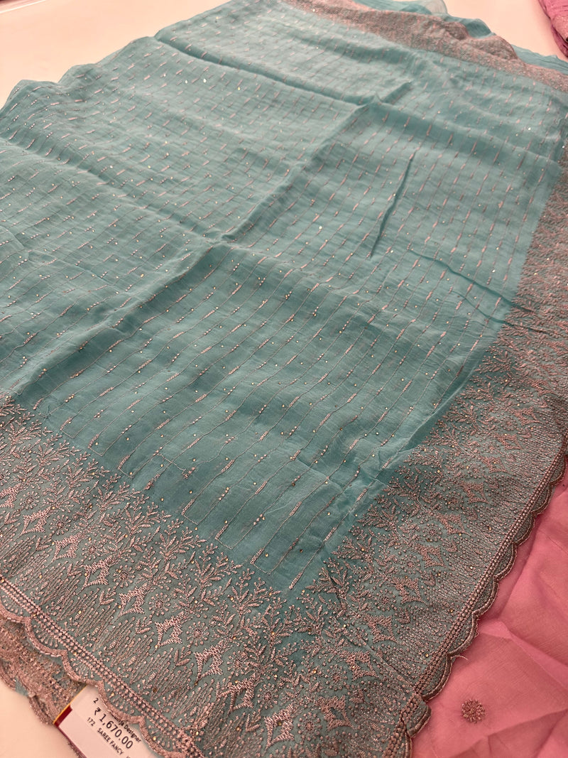 Soft Organza Fancy Saree-J24