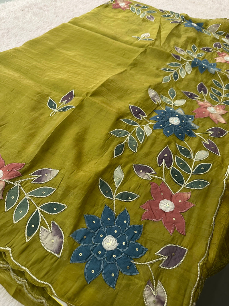Designer Organza Saree-M16