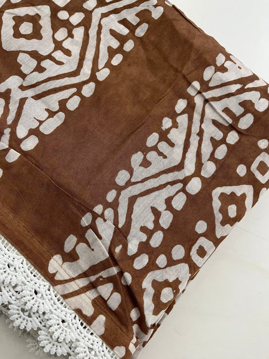 Fancy Soft Cotton Saree With Extra White chikankari Blouse