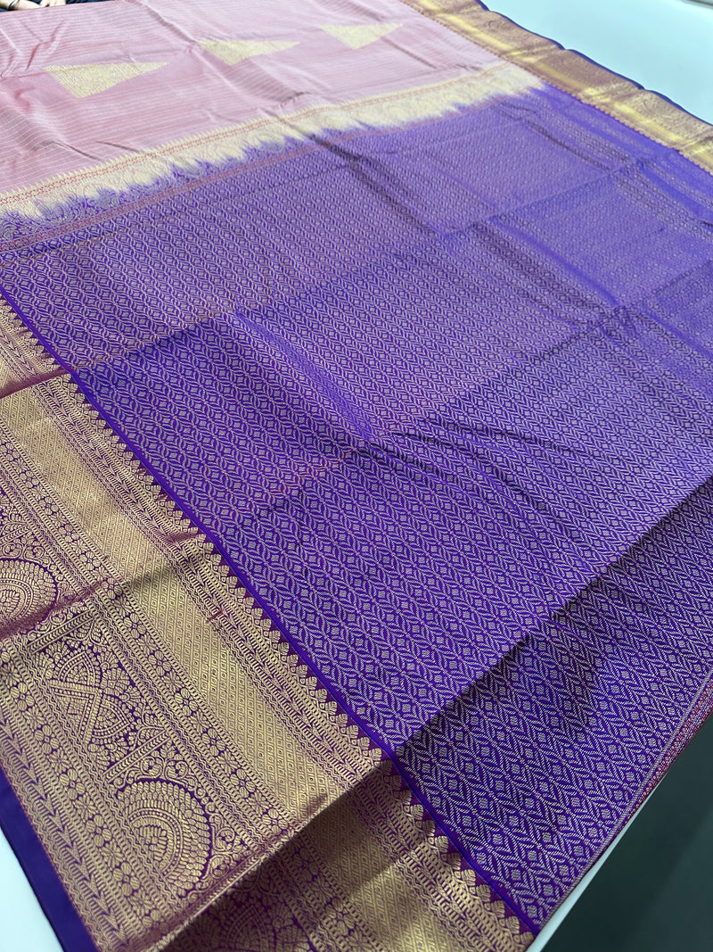New collection in Kanchi Semi Silk sarees for Varmahalaxmi with contrast matching blouse piece-JU29