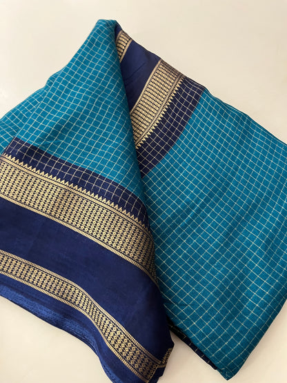 Crepe Chiffon Check