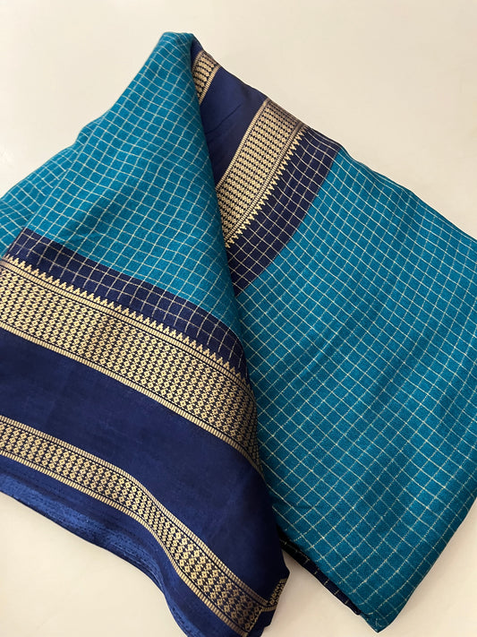 Crepe Chiffon Check