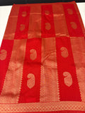 ORANGE TUSSAR DESIGNER SAREE-J25