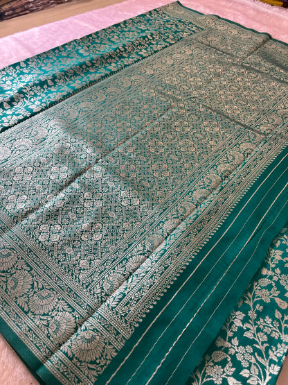 Tussar Silver Brocade