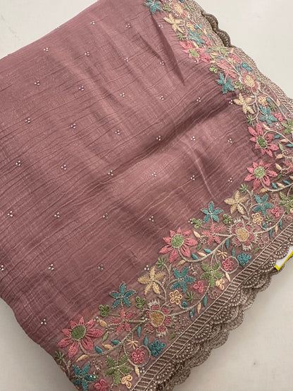 Organza Work Saree-M30