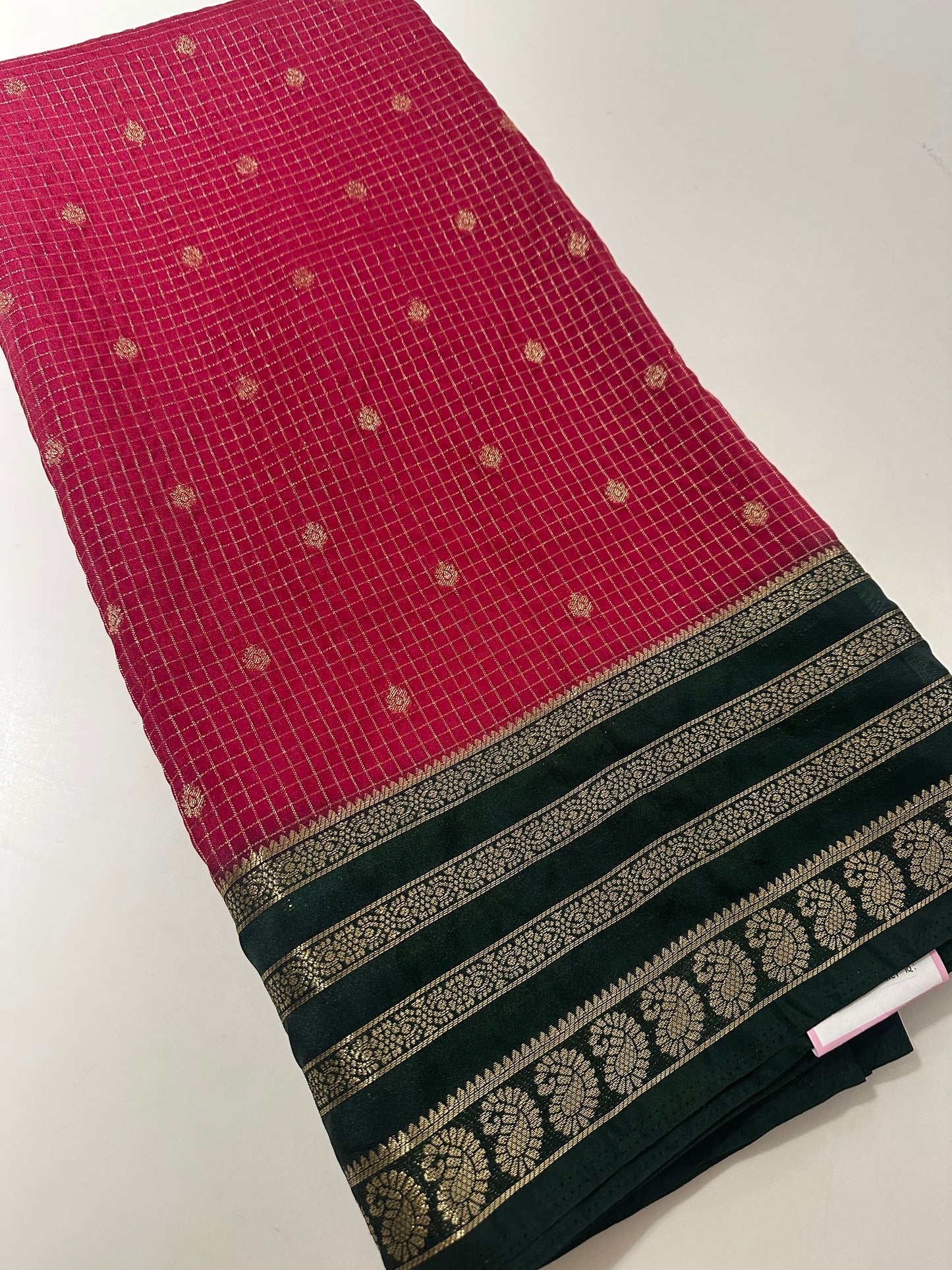 Mysore crape Fancy Saree-M28