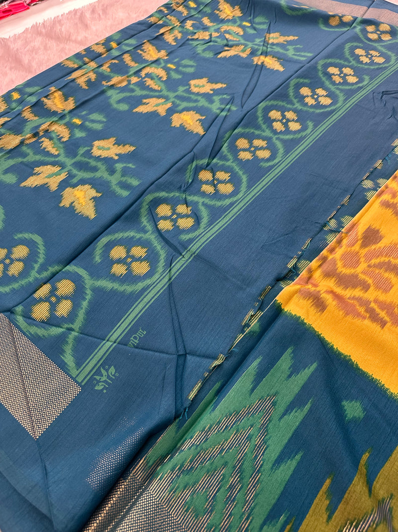 Ikkat Print Crape Chiffon-M26