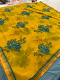 Premium floral printed Chiffons -AU4