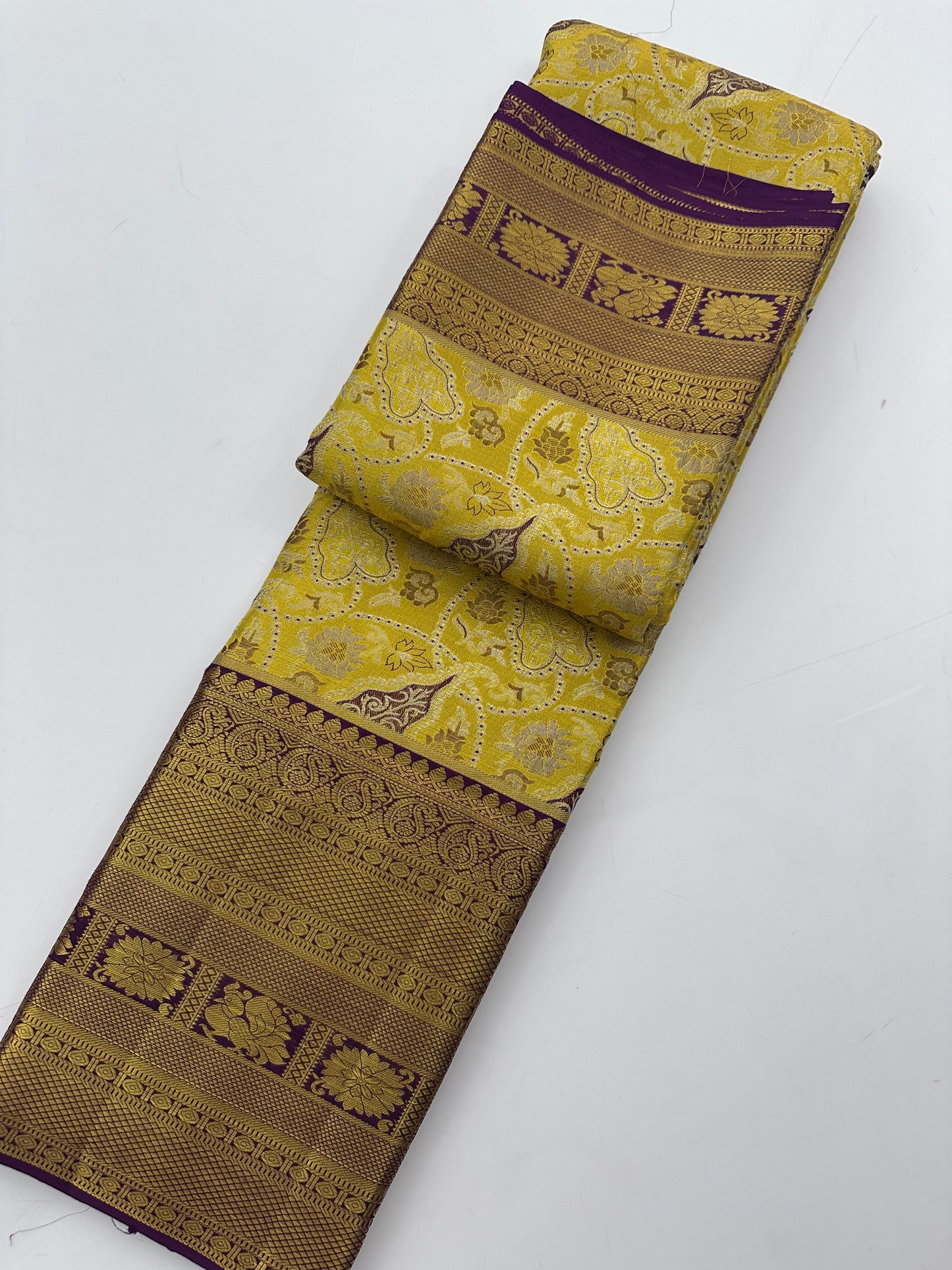 210- Pure Silk Wedding collection mustard