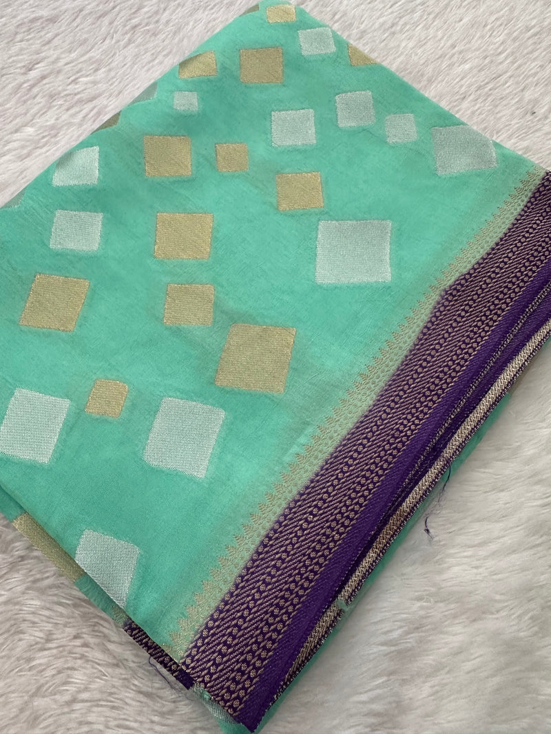 Banarsi Viscose Fancy Saree-JU12
