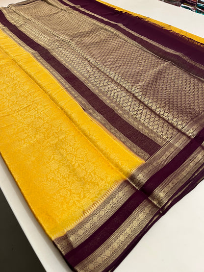 Brocade Banarasi soft silk