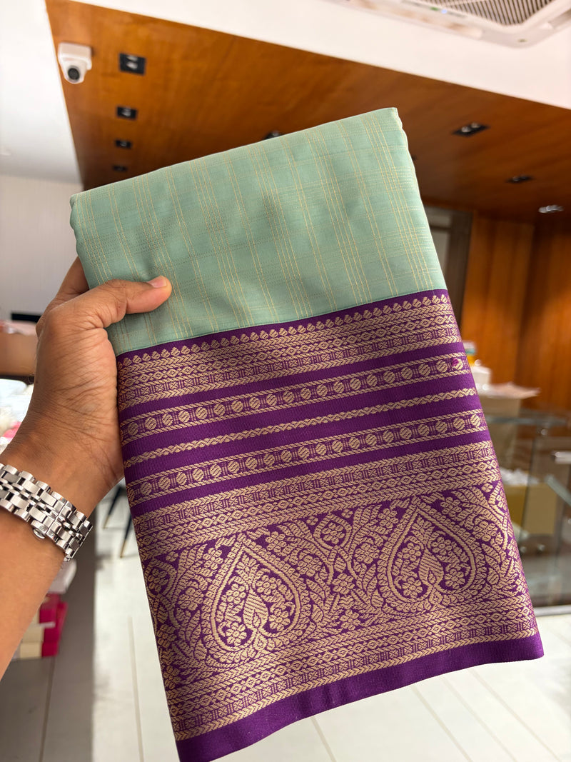 Semi Kanchi Silk Saree-JU31