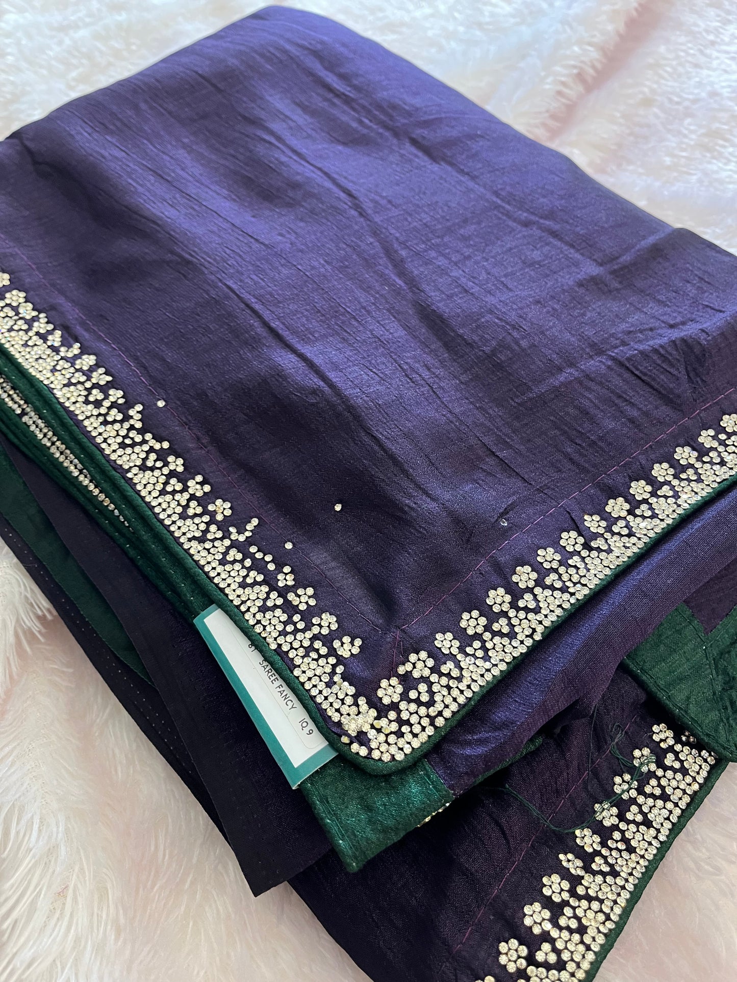 Tussar Fancy Stone Work