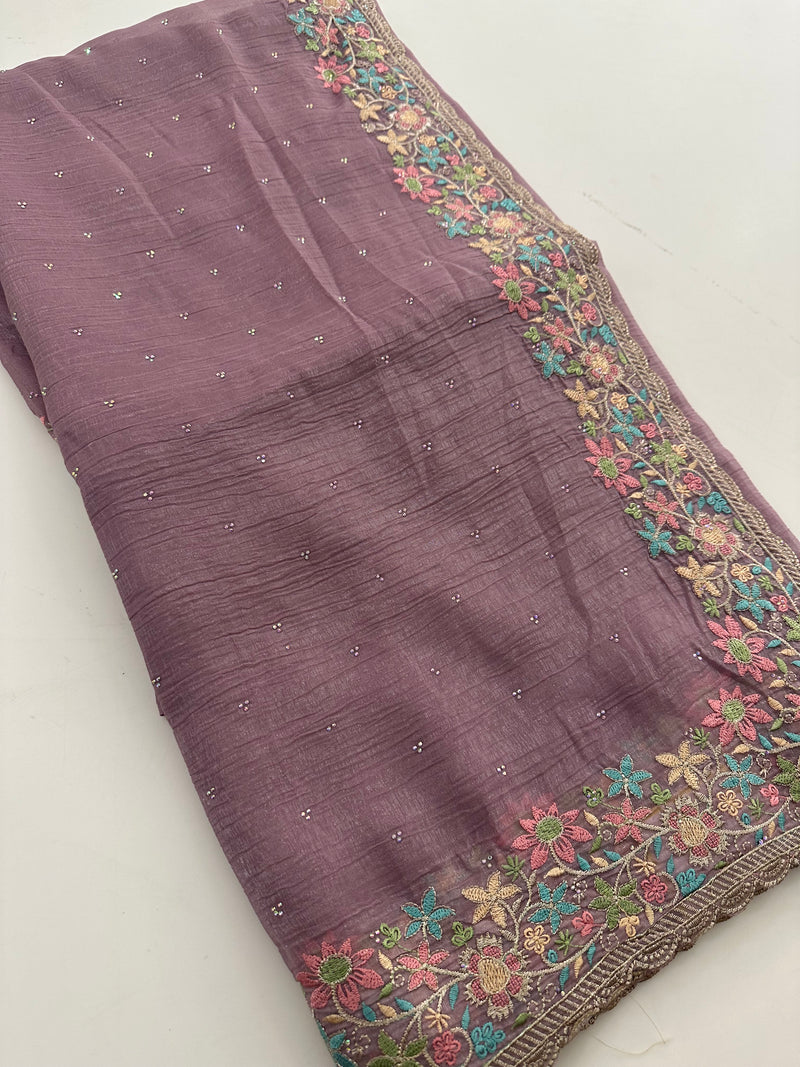 Organza Work Saree-M30