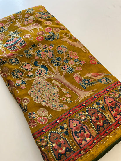 New Designer Fancy Saree 127-1129