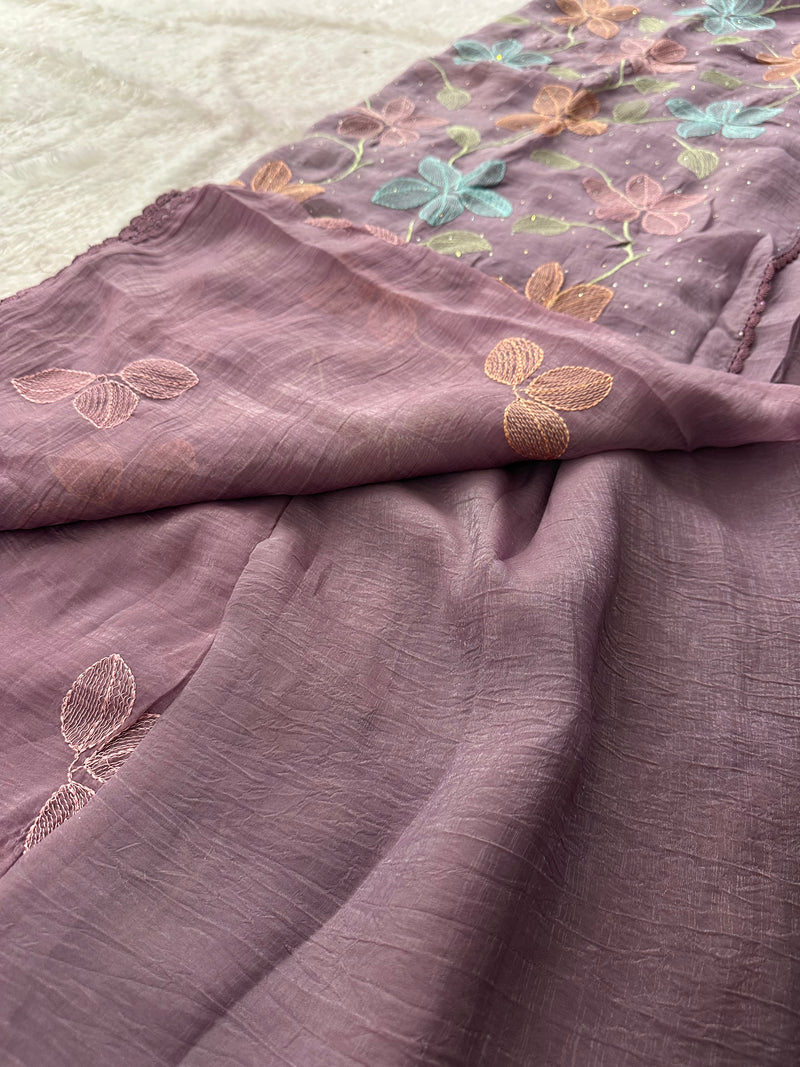 Fancy Soft Organza Embroidery-AU14