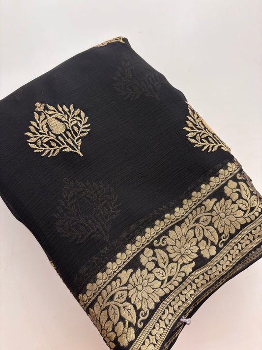 Designer Georgette embroidery