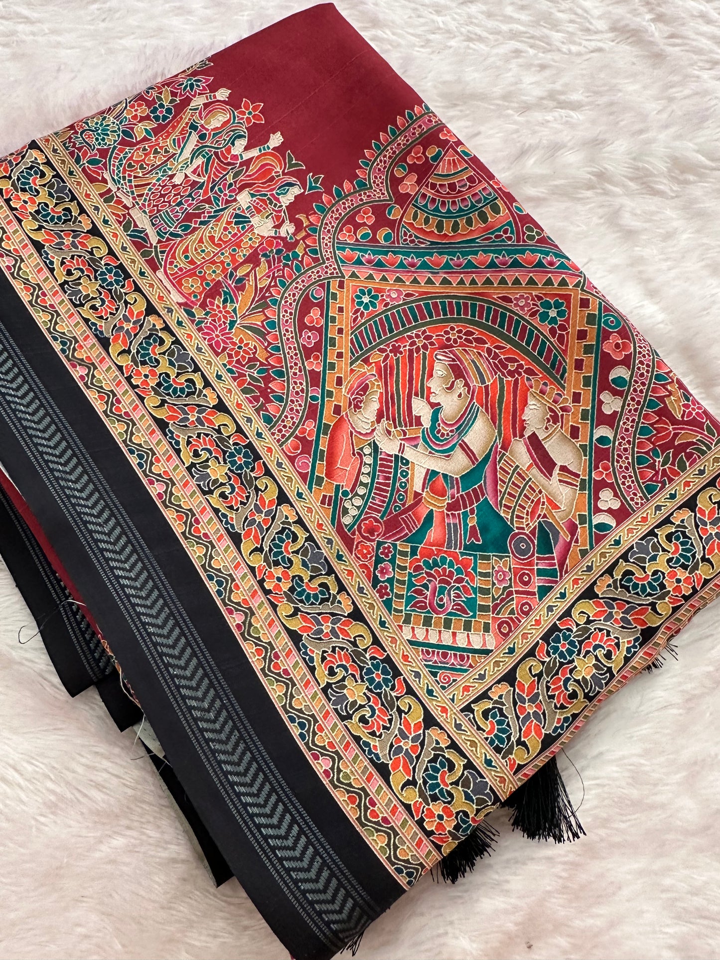 Kalamkari Tussar Fancy-M10
