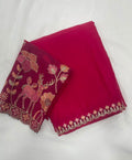 Rangoli silk  Saree with Multi Emrodiry sequins Work With Embroidery Beautiful blouse 😍