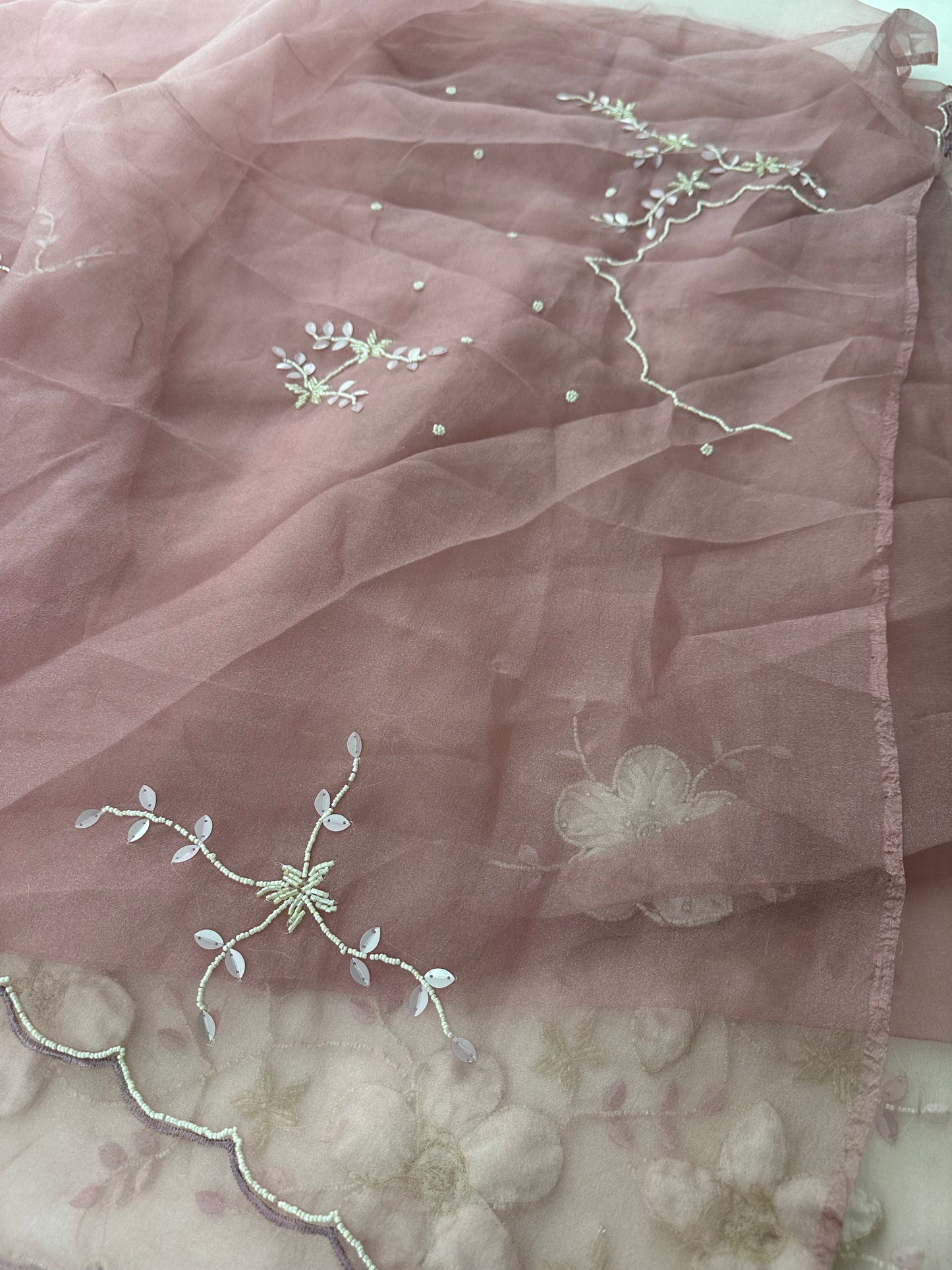 Organza Work Fancy Appliqué Work-M24