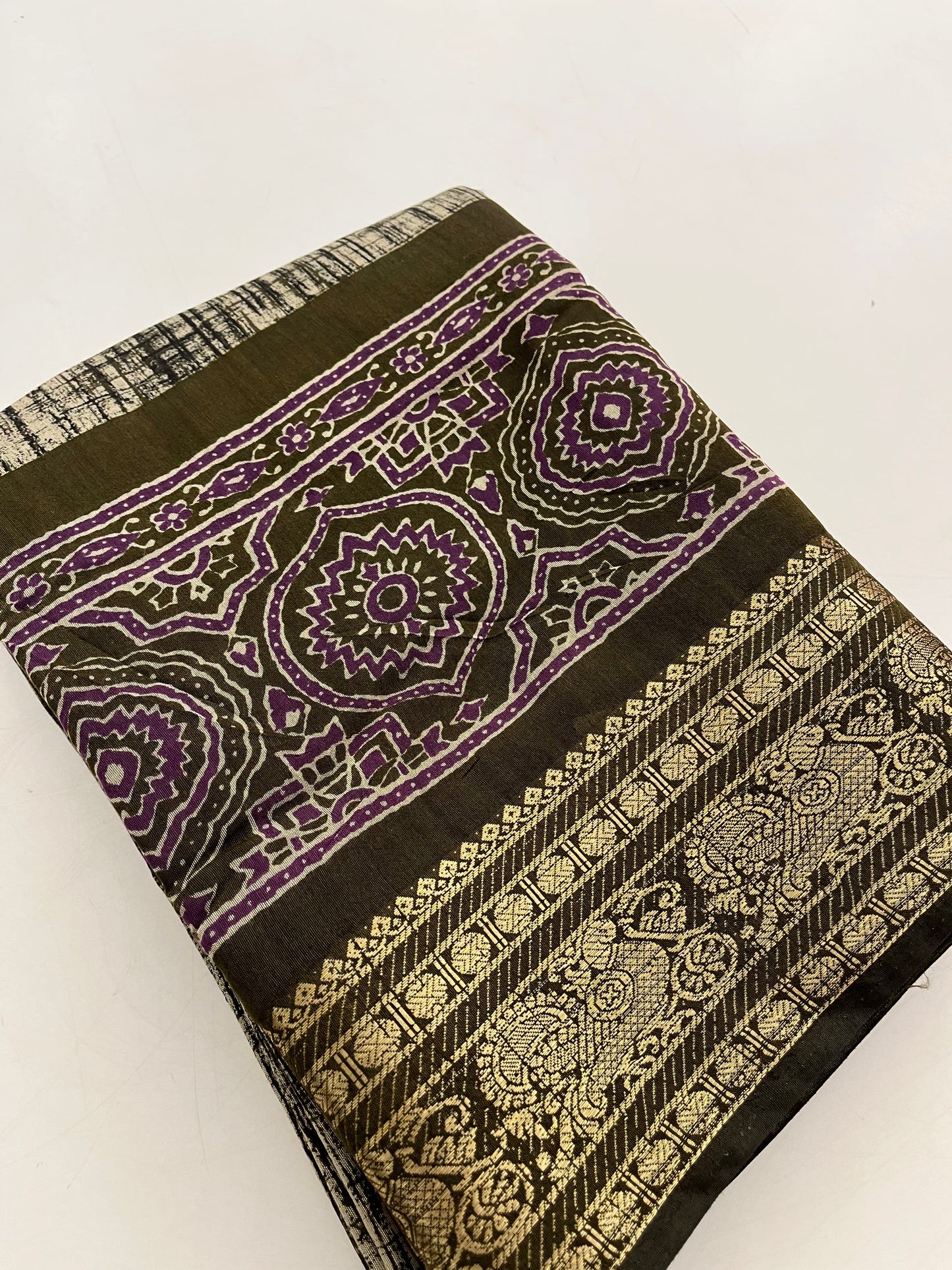 Bagru print fancy saree