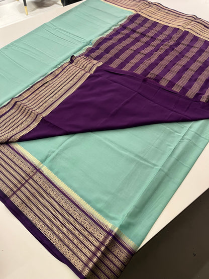 89 PREMIUM SEMI CRAPE MYSORE SILK SAREES