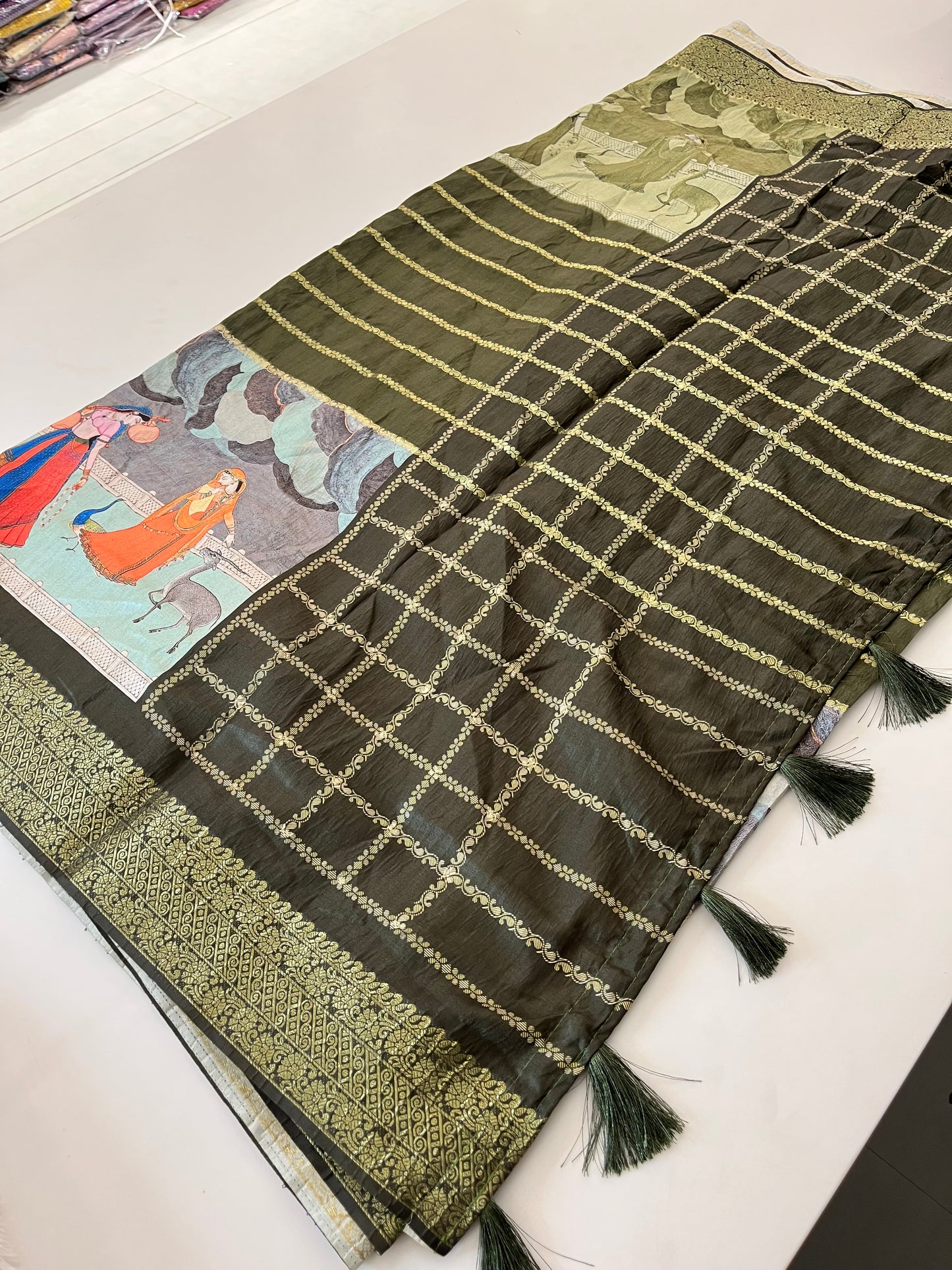 Crush Tussar  Designer