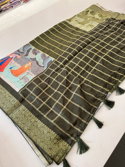 Crush Tussar  Designer