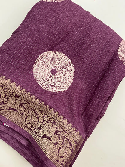 Ju11 Tussar Chiffon