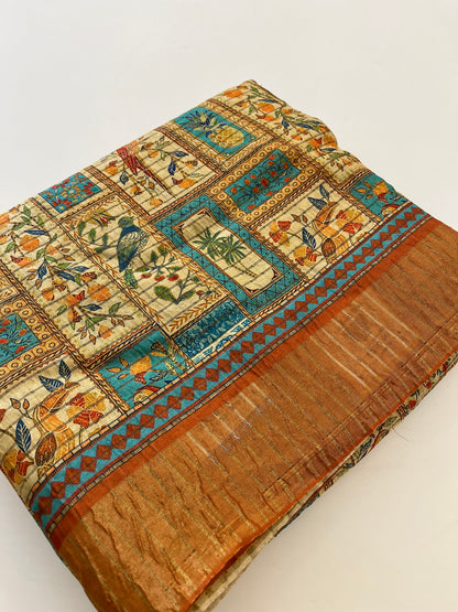 Crush Tussar Printed