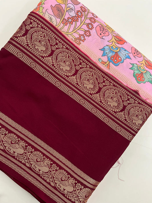 Ju10 Printed Semi Mysore Silk