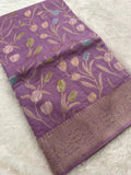 Tulips Linen Premium Saree-M13