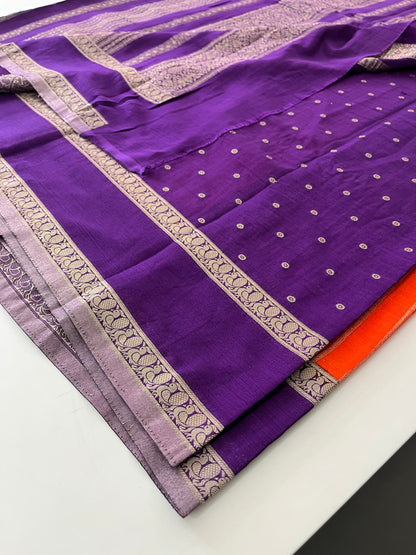 Designer crape Chinnon saree
