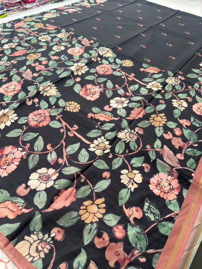 Printed Tussar Fancy-J12