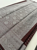 Tussar silver butties -AU3