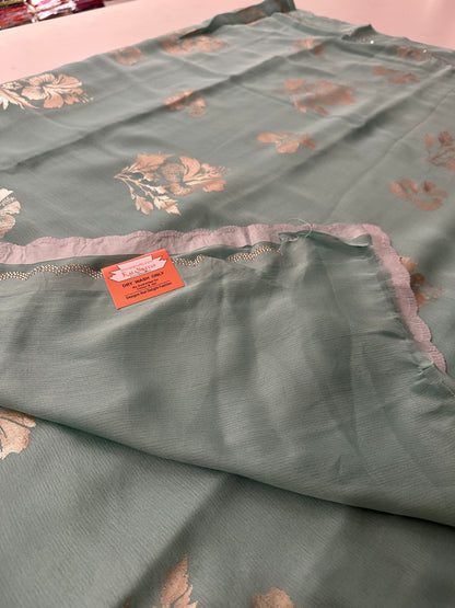 Foil Print Chiffon-J2