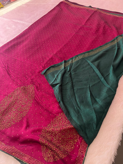 Tussar Work Fancy Saree