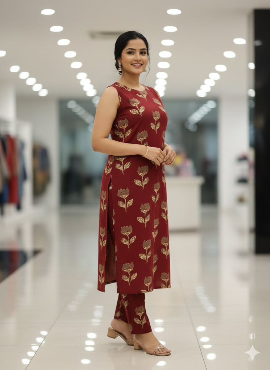 Cotton Co Ords Top & Bottom