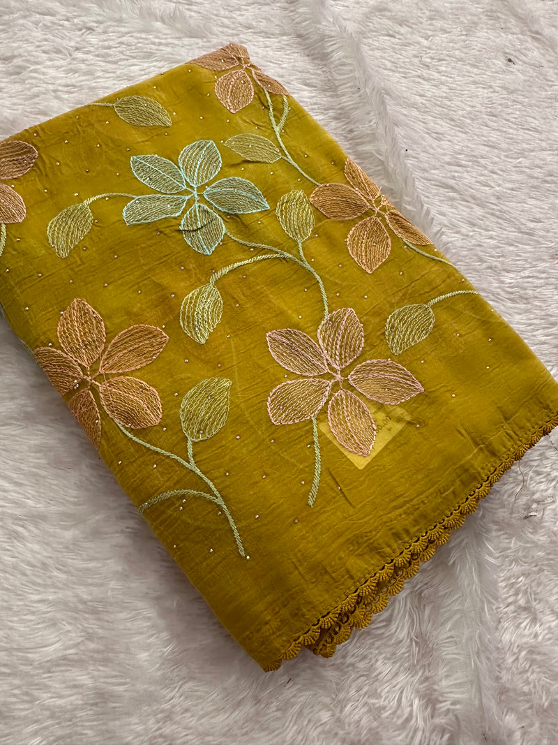 Fancy Soft Organza Embroidery-AU14