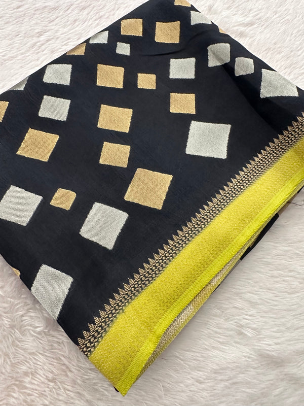 Banarsi Viscose Fancy Saree-JU13