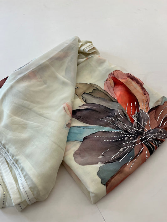 Crape Chiffon Small Butta