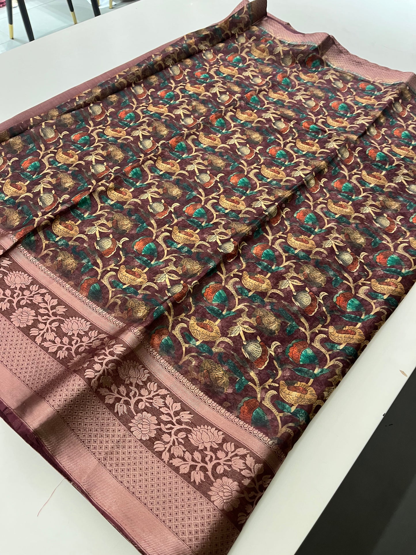 Premium printed Brosso Saree