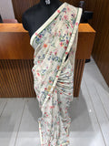 Premium daily wear printed chiffon sarees 🌹 JU26