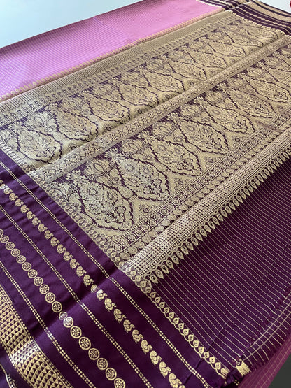 Crape Banarasi Checks Contrast