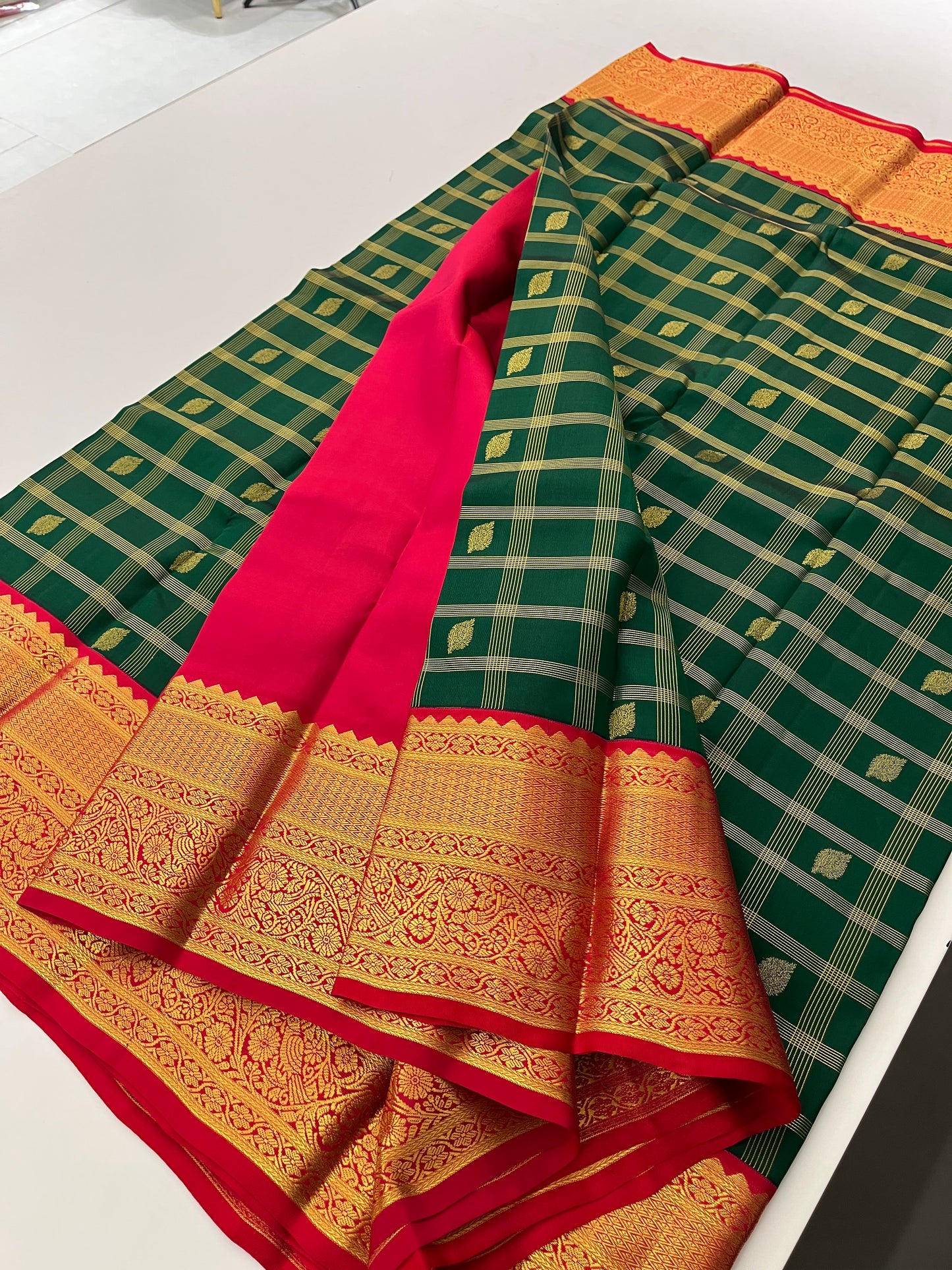 Pure Kanchipuram silk saree with silk mark certified