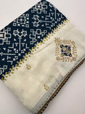 Patola Stone Work Fancy Saree-J30