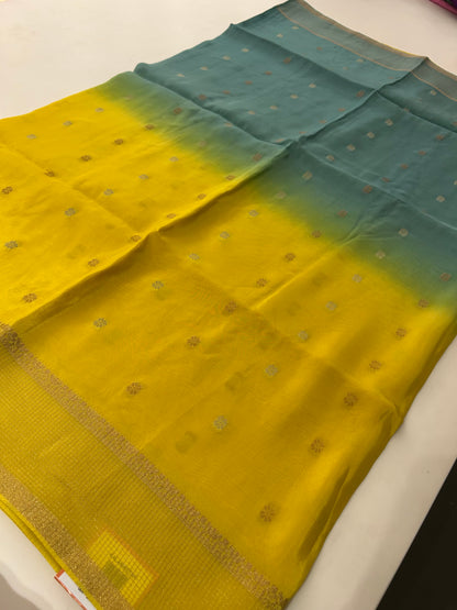Banarsi Viscose Faded Saree-M18