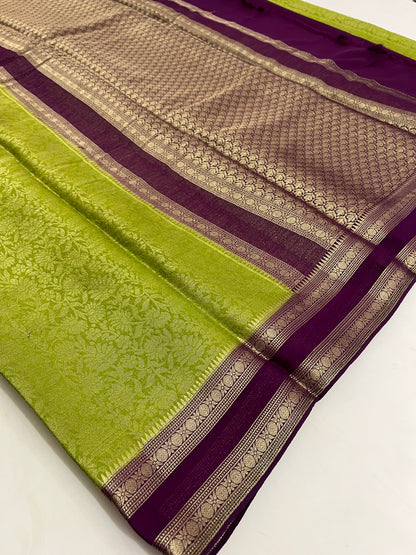 Brocade Banarasi soft silk