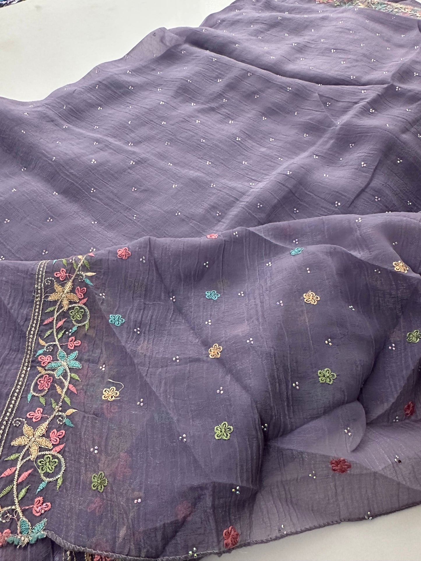 Organza Work Saree-M30